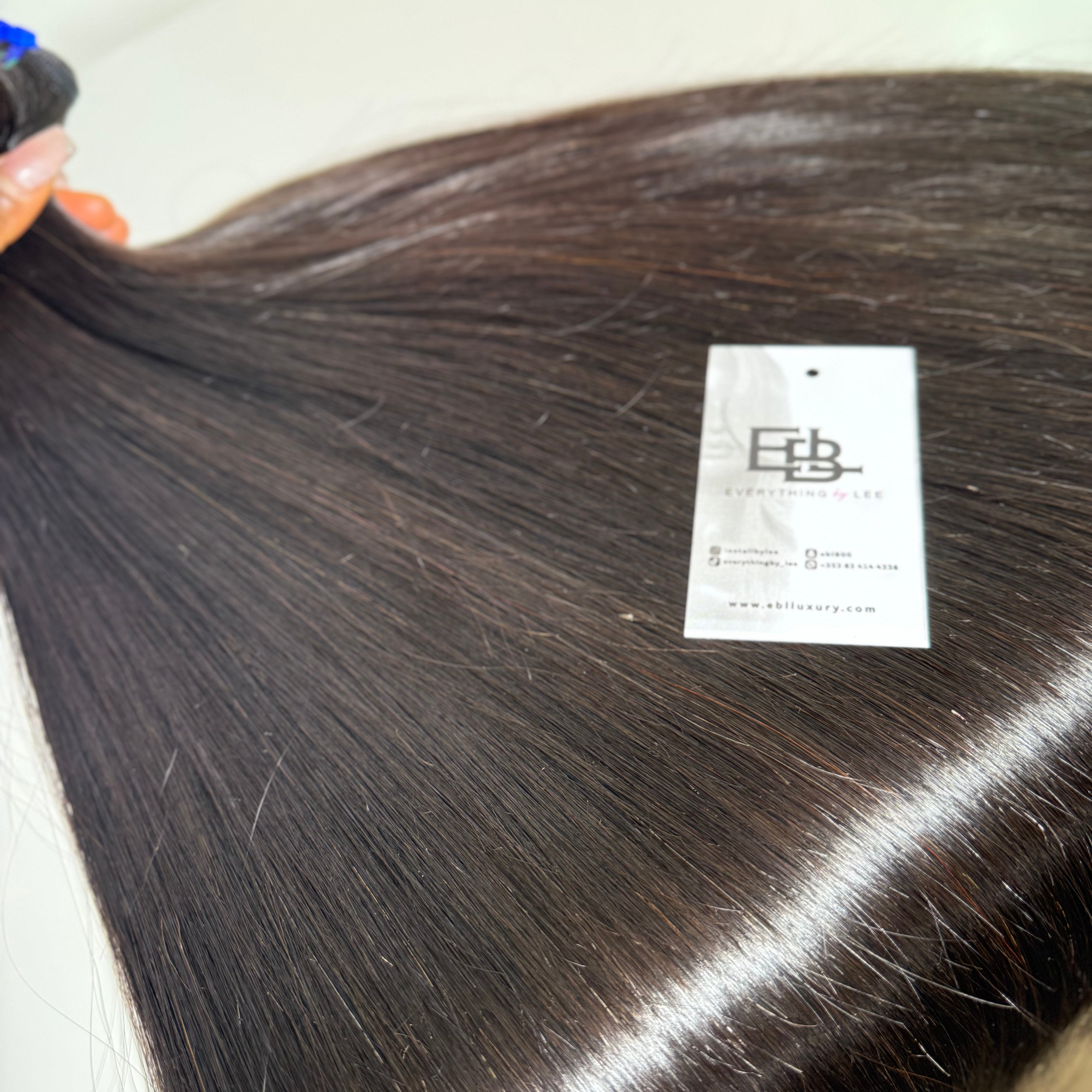 Raw Vietnamese straight hair bundle, 100% human hair. Ships worldwide, popular in UK and Ireland.