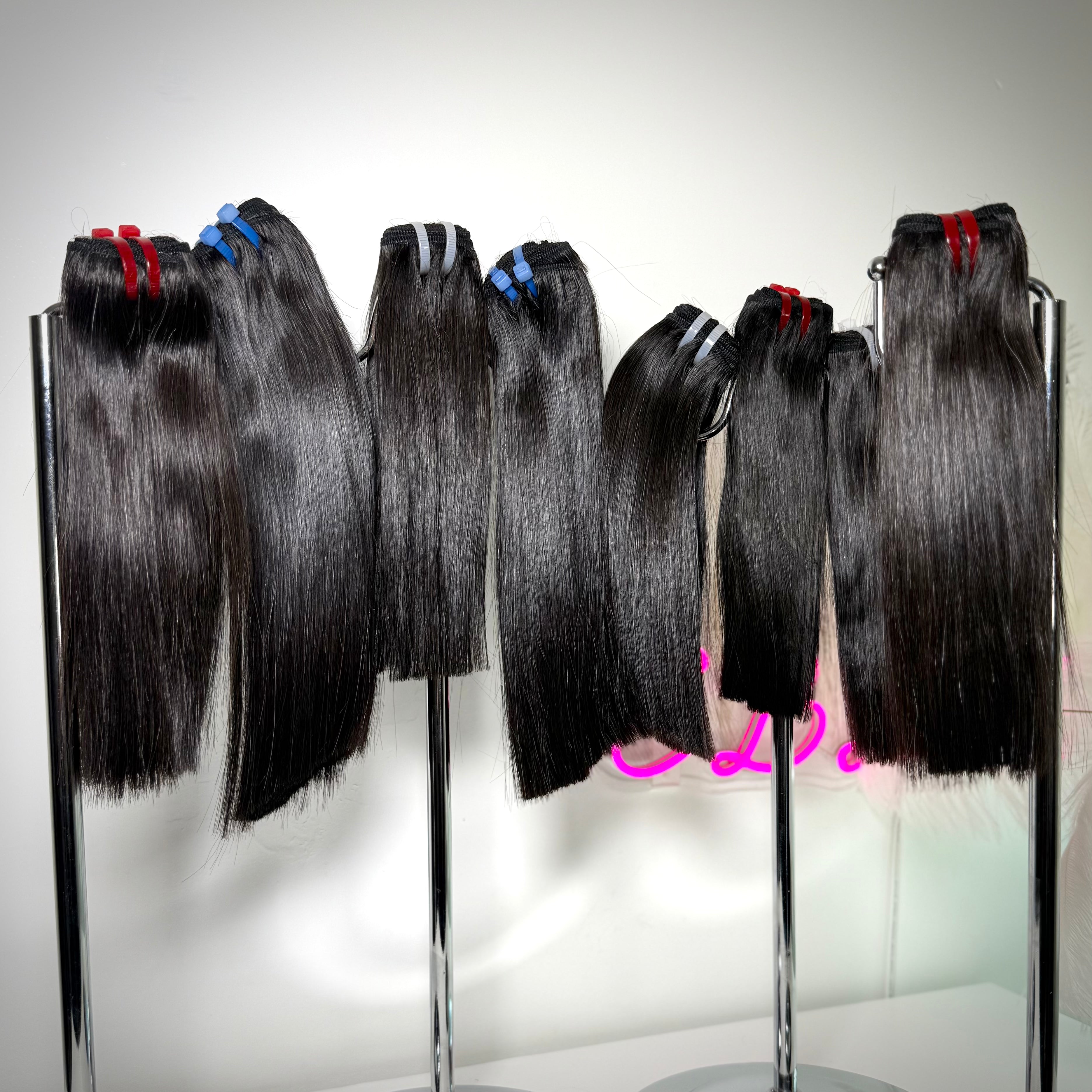 Raw Vietnamese straight hair bundle, 100% human hair. Ships worldwide, popular in UK and Ireland.