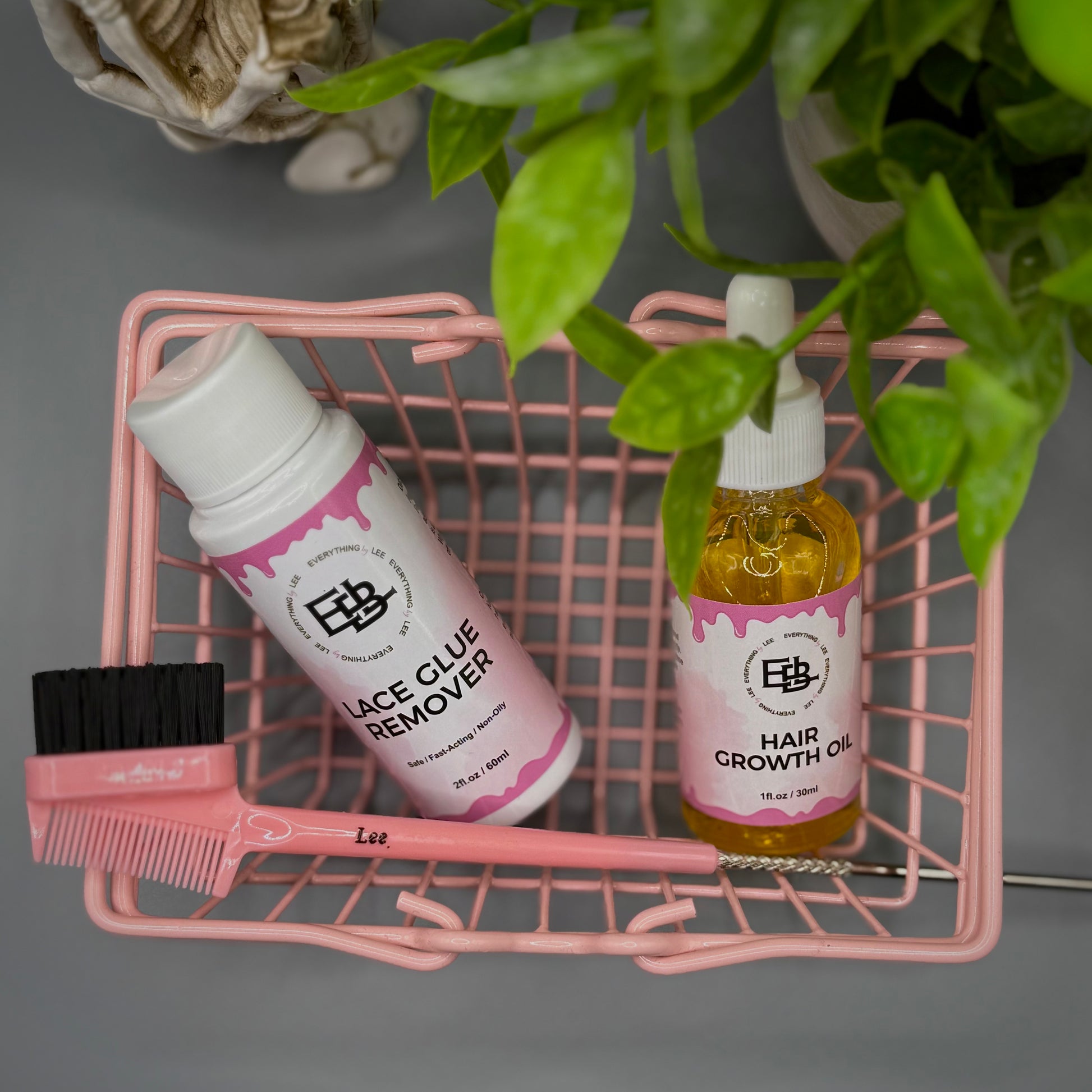 EBL Hair lace removal and recovery set with glue remover and hair growth oil