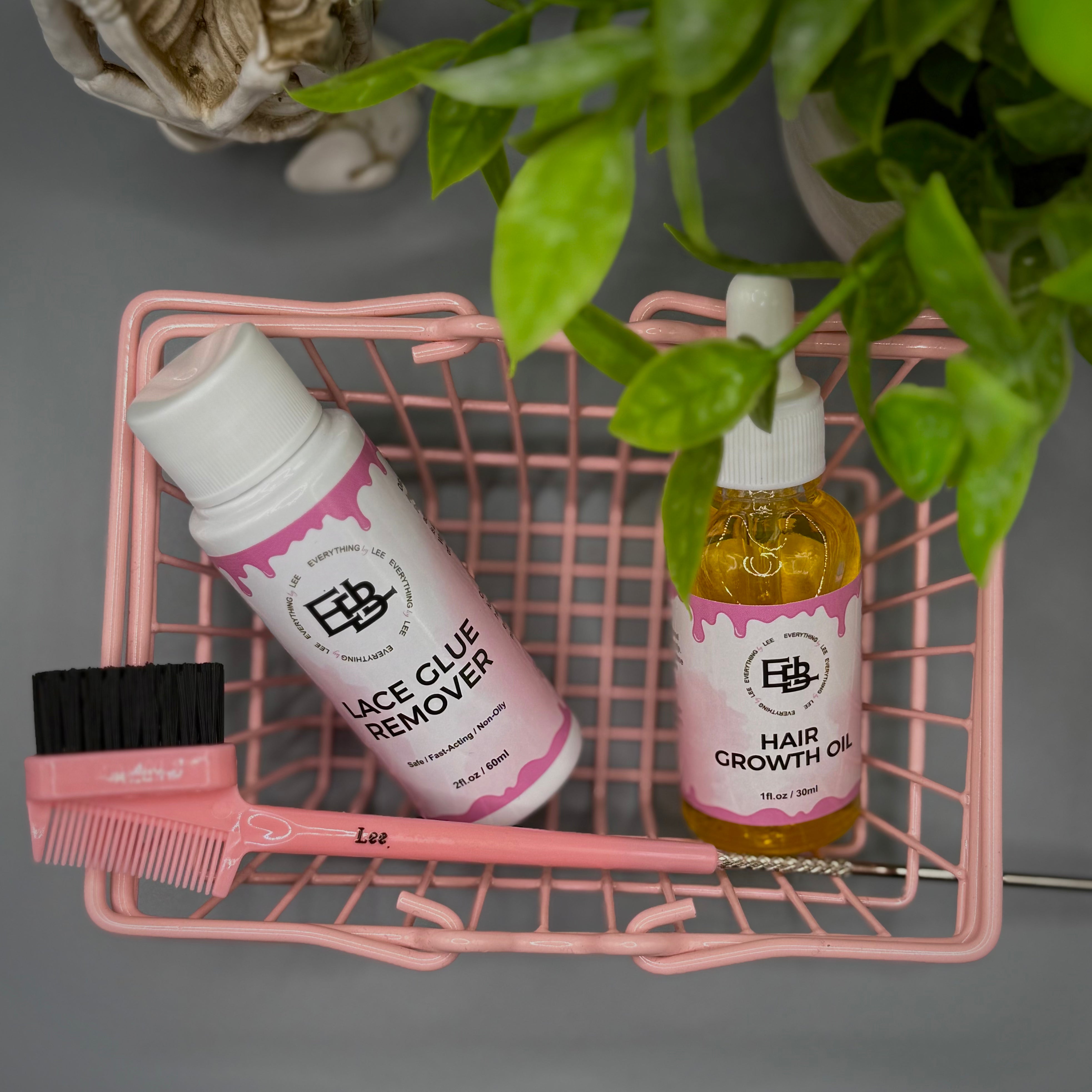 EBL Hair lace removal and recovery set with glue remover and hair growth oil