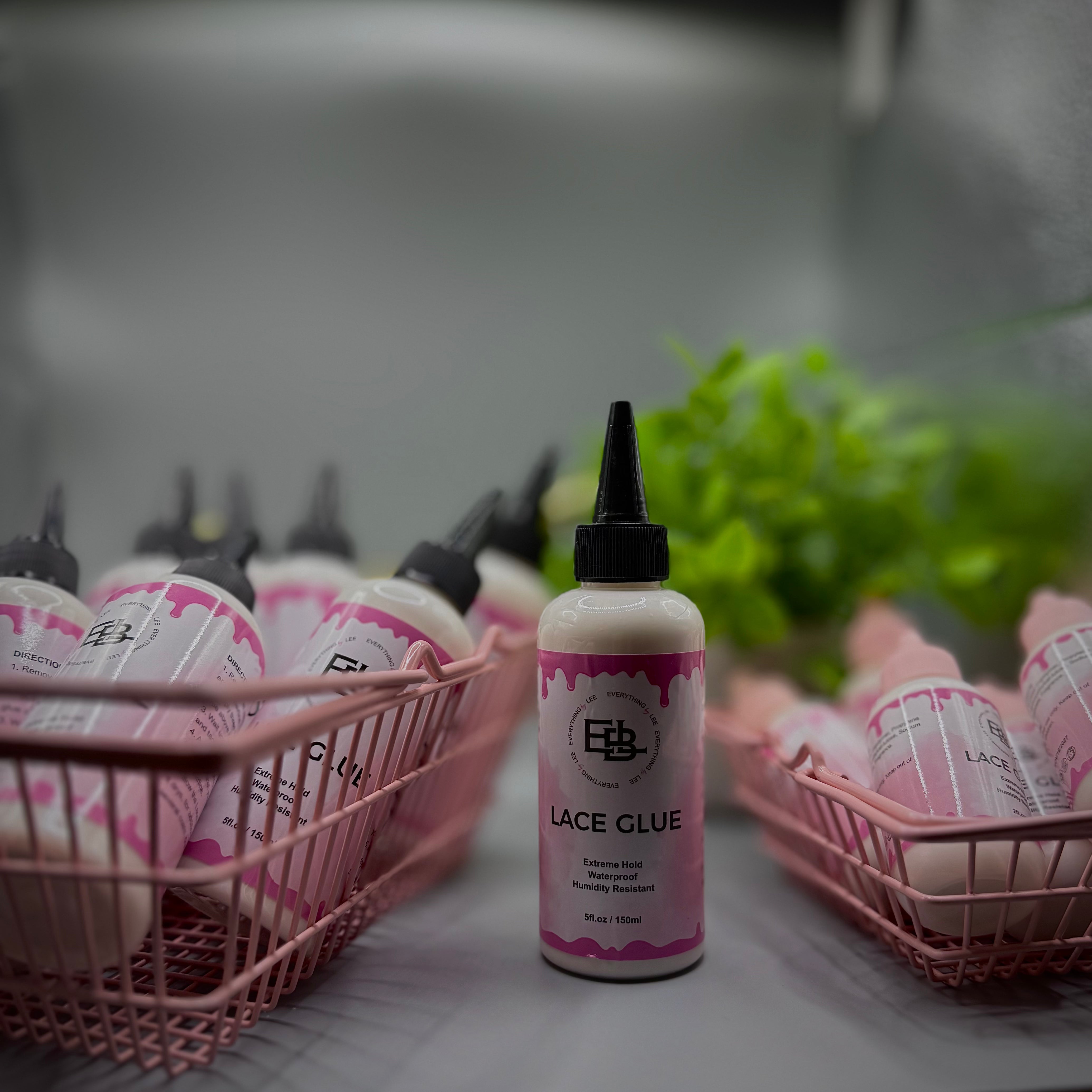 Bottle of EBL Hair lace glue for wig application