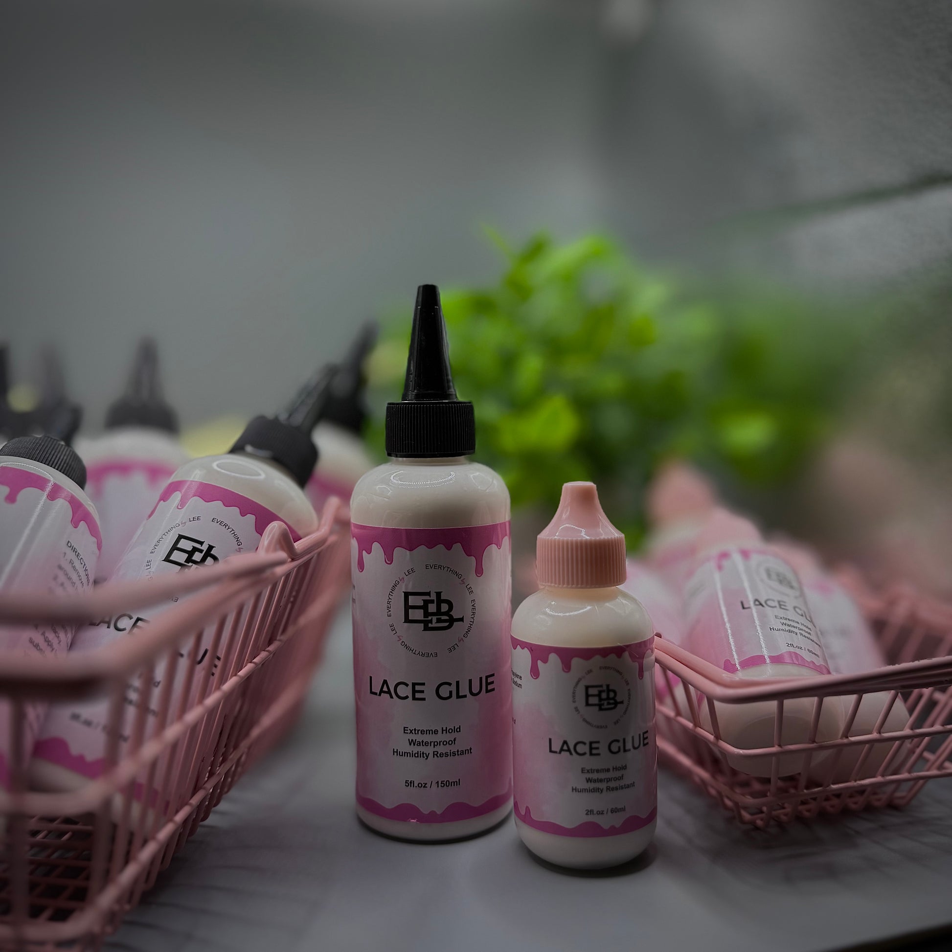 Bottle of EBL Hair lace glue for wig application