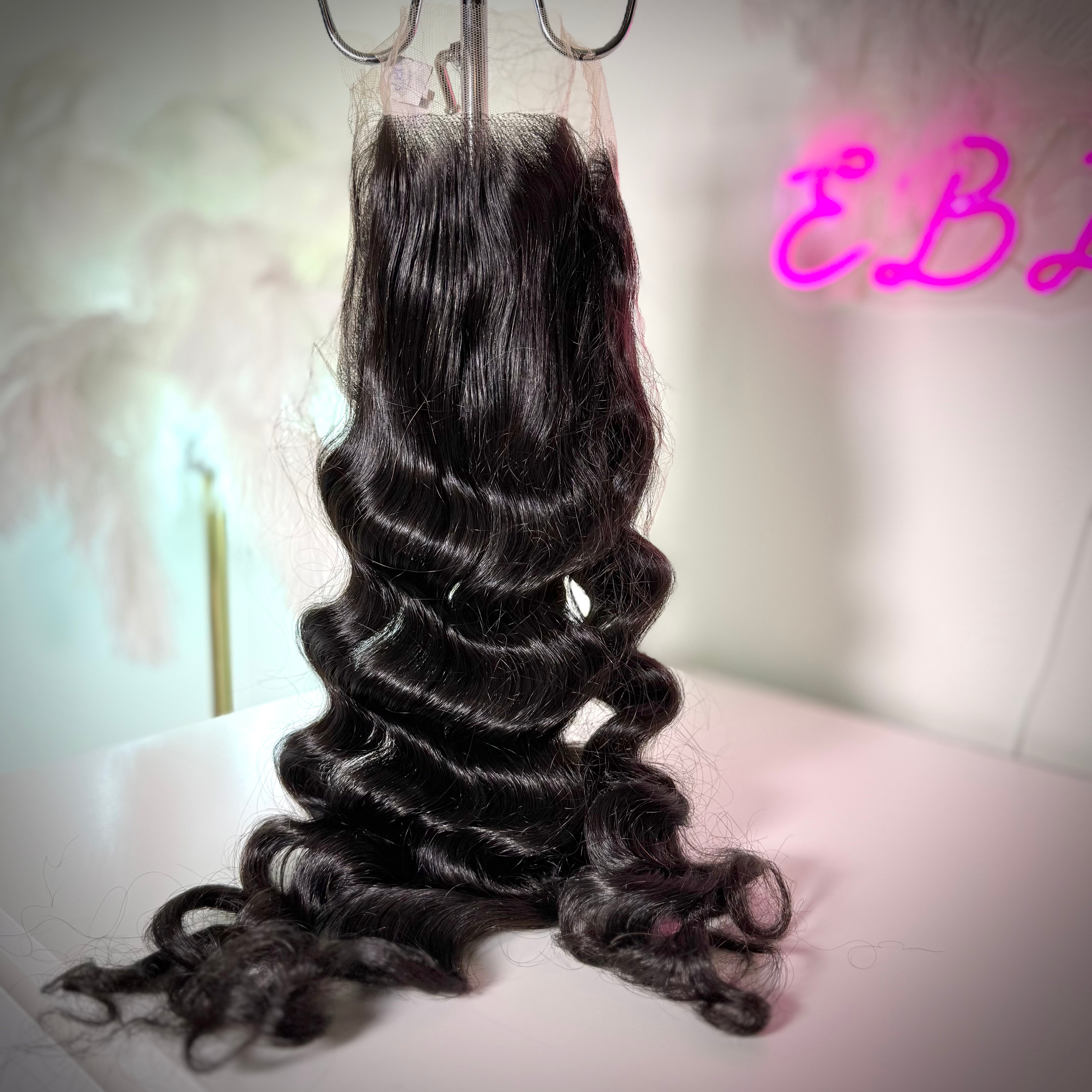 Curly HD lace closures and frontals, 100% human hair. Shipping to UK, Ireland, and Europe.