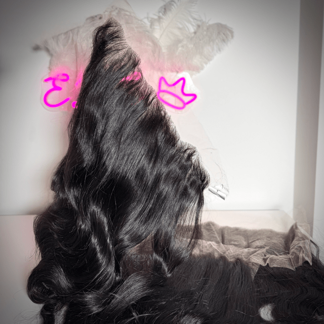 Body wave HD lace frontal in raw Vietnamese hair with soft natural texture