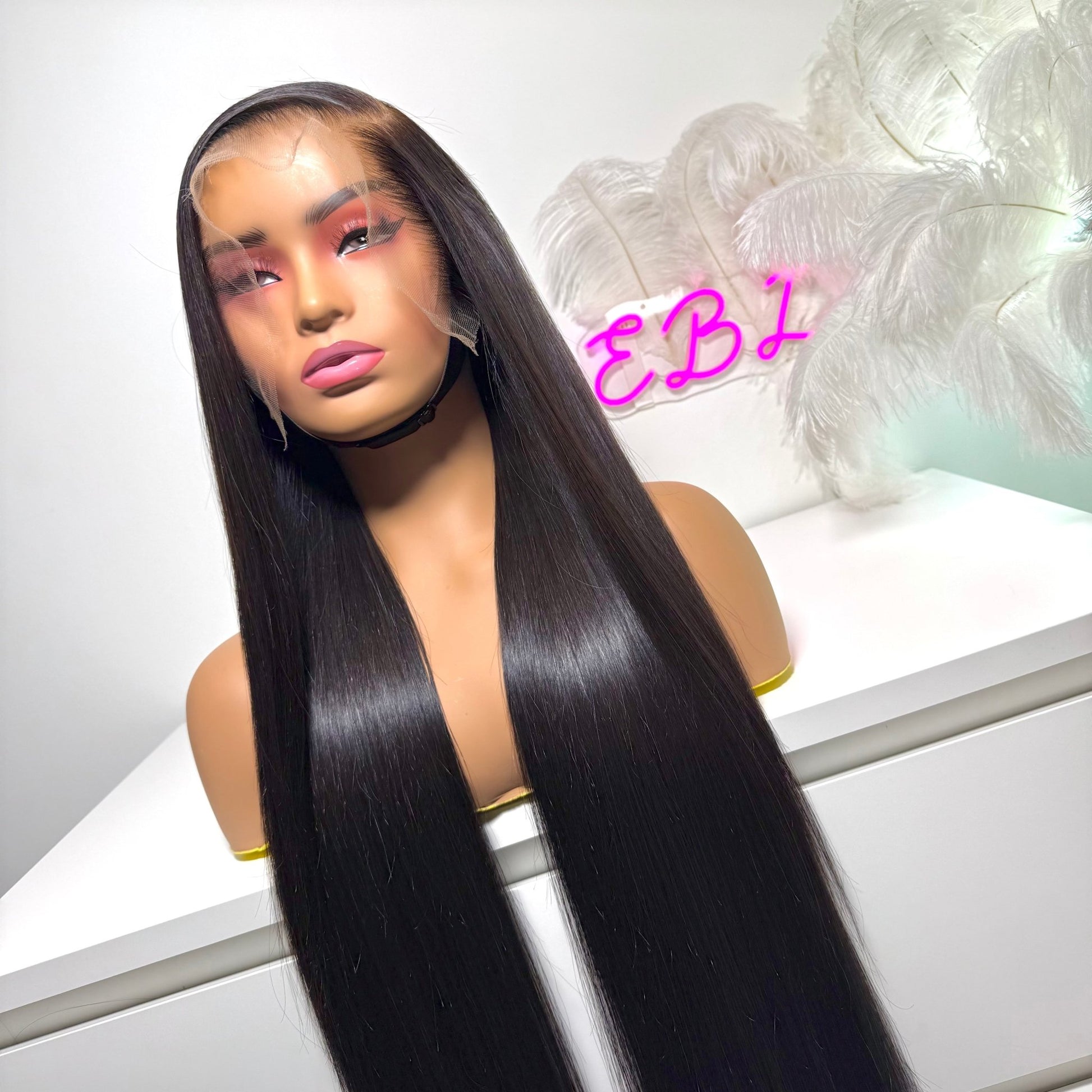Glueless raw Vietnamese straight HD lace wig, 100% human hair. Ships to UK, Ireland.